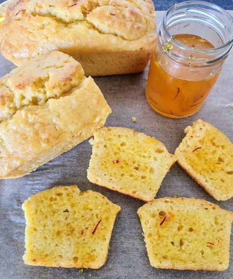 Saffron Bread, Saffron Recipes, Mini Loaf Pan, Mini Loaf, Quick Bread Recipes, Quick Bread, Sour Cream, Cranberry, Muffins