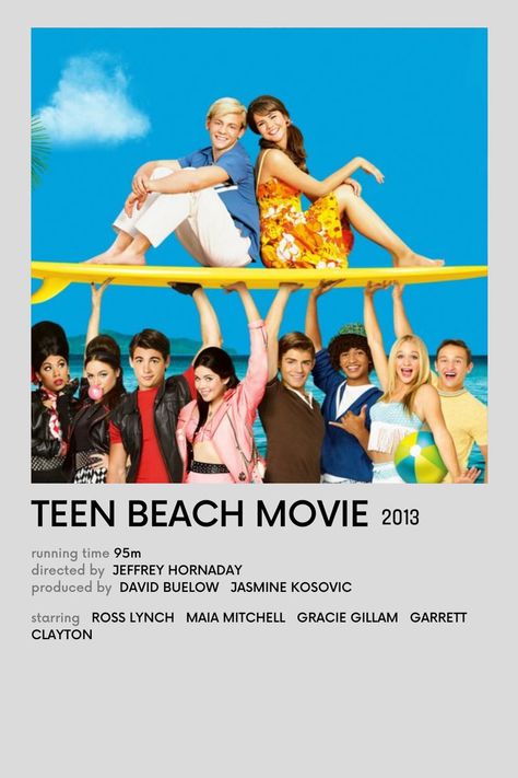 POSTER MINIMALIST POLAROID TEEN BEACH MOVIE Halloween Costumes Teen, Broadway Posters, Stranger Things Costume, A Darker Shade Of Magic, Posters Minimalist, Film Posters Minimalist, Summer Movie, Great Movies To Watch