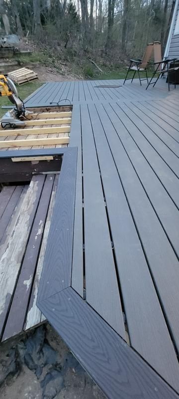 Trex Enhance Basics 1-in x 6-in x 16-ft Clam Shell Grooved Composite Deck Board in the Composite Deck Boards department at Lowes.com Trex Enhance, Hidden Deck Fasteners, Composite Decking Boards, Composite Deck, Deck Boards, Diy Deck, Fire Pit Backyard, Composite Decking, Clam Shell