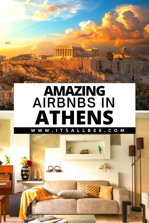 Guide to the best Airbnb in Athens Greece. Stunning Airbnbs with views of Acropolis, near markets on monastiraki and Syntagam Square, close to shopping on Kolonaki and Plaka neighbourhoods. Best Airbnb Athens | Airbnb In Athens | Best Airbnb Greece | Where To Stay In Athens | Best Hotels In Athens | Things To Do In Athens | Athens Travel Tips | Greece Travel Tips | Places To Stay In Athens | Best Areas To Stay In Athens Airbnb Greece, Decorate Airbnb, Athens Apartment, Athens Travel, Best Airbnb, Greece Travel Guide, Greece Islands, Europe Travel Destinations, Acropolis