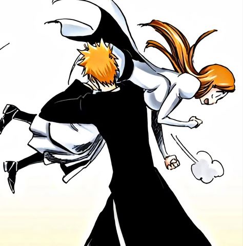 Orihime Bleach, Ichigo X Orihime, Ichigo And Orihime, Ichigo Manga, Bleach Couples, Kubo Tite, Inoue Orihime, Orihime Inoue, Couples Halloween Outfits