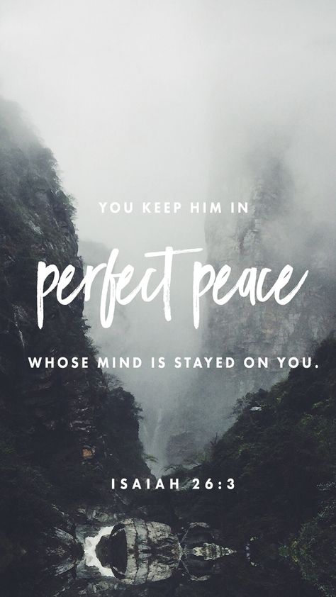 "You keep him in perfect peace whose mind is stayed on you, because he trusts in you."

Isaiah 26:3 (ESV)

#inspirationsofhope #myhopecommunity #hopecommunitychurch Searching For Peace, Psalm 16:11, Isaiah 26, Bible Quotes Images, Inner Peace Quotes, Perfect Peace, Show Me The Way, Bible Study Verses, God's Plan