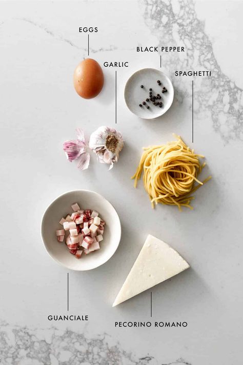 With just a few quality ingredients, our Classic Creamy Carbonara is simple, elegant and is a subtle yet decadent dish. It's also the perfect dinner for after work or when you need a quick meal on the weekends. Get the recipe on chefsouschef.com | #easypasta #pastarecipes #30minutemeals #dinnerideas #foodphotography #pastaphotography Cabonara Recipes, Italian Carbonara Recipe, Traditional Carbonara Recipe, Authentic Carbonara, French Dip Recipe, Carbonara Ingredients, Easy Carbonara Recipe, Traditional Spaghetti, Creamy Carbonara