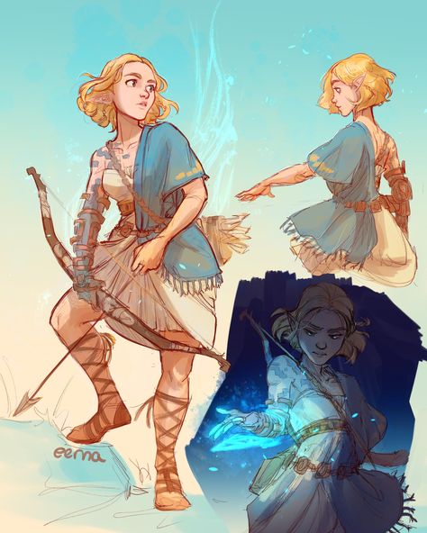 Zelda Art, Legend Of Zelda Breath, Breath Of The Wild, Dnd Characters, A Drawing, Fantasy Character Design, Legend Of Zelda, Art Blog, Character Design Inspiration