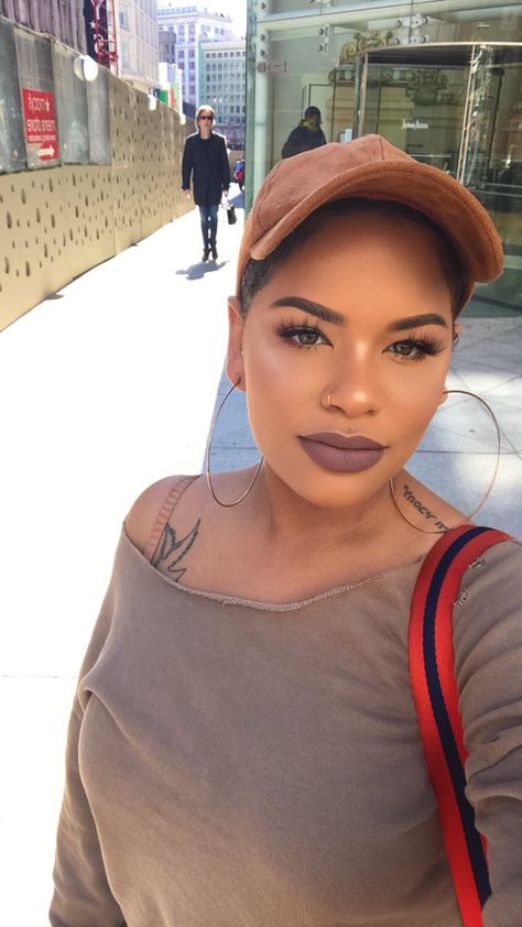 Alissa Ashley, Brown Girls Makeup, Pretty Brown Eyes, Bold Makeup Looks, Face Beat, Bold Makeup, Big Chop, Full Face Makeup, Dark Skin Makeup