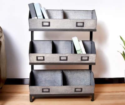 Big Lots Furniture, Laundry Kitchen, Metal Storage Shelves, Cube Storage Shelves, Home Storage Solutions, Rustic Storage, Big Lots, Fabric Bins, Galvanized Metal