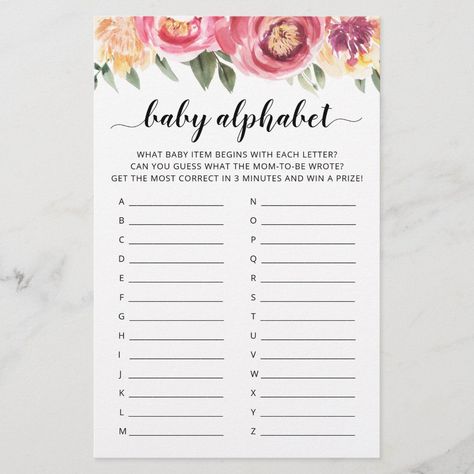 Baby ABC game Baby Shower party Alphabet game Editable Blank Baby Abc Game, Abc Game, Alphabet Game, Baby Shower Games Printable, Abc Games, Alphabet Games, Baby Shower Decor, Perfect Baby Shower, Cute Games