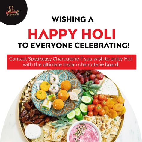 Prepare a traditional Indian charcuterie board to make your Holi more colorful. Fill your boards with rows of Indian delights and sweets like Rasmalai, barfi Dahi Bhalla, laddu, samosa, crips etc. and serve it with refreshing chutney. #charcuterie #charcuterieboard #Holifood #Holicharcuterieboard #familyplatter #charcuterieboards #grazingboards #grazingplatter #charcuterieplatter #SpeakeasyCharcuterie #culturalboard #Indianfood #Holiplatter Indian Charcuterie Board, Dahi Bhalla, Charcuterie Platter, Happy Holi, Samosa, Traditional Indian, Charcuterie Board, Chutney, Indian Food Recipes