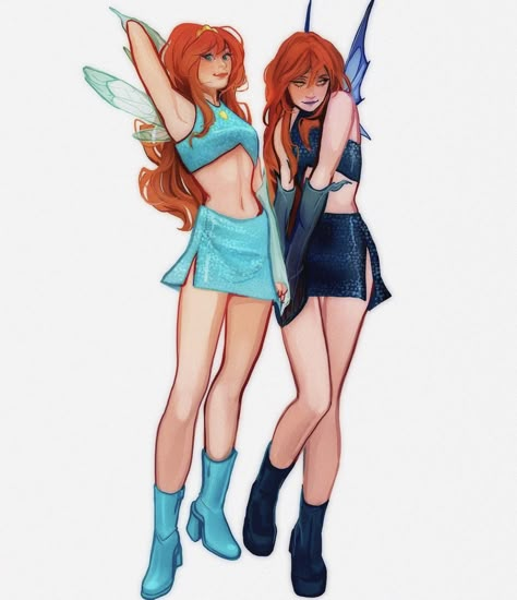 Winx Club Fanart Bloom, Dark Bloom Winx Club Fanart, Wind Club Fanart, Bloom Winx Club Fanart, Dark Winx Club, Dark Bloom Winx Club, Winx Club Aesthetic Bloom, Winx Cosplay, Winx Club Fan Art