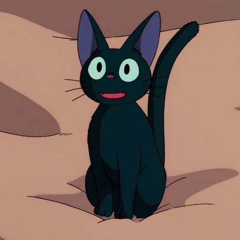 Kiki's Delivery Service Kikis Delivery Service Gigi, Gigi Kiki Delivery Service, Kiki Acnh, Sweater Painting, Kikis Delivery Service Aesthetic, Kiki's Delivery Service Cat, Jiji Kiki's Delivery Service, Jiji Cat, Service Cat