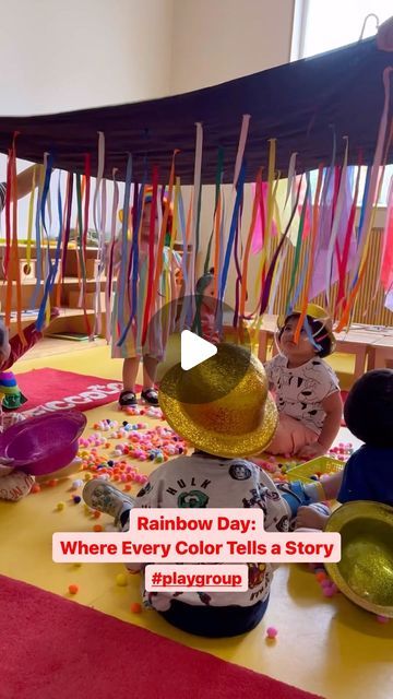 Learning Through Play Activities, Rainbow Tuff Tray, Rainbow Day Activities For Kids, Playgroup Activities Preschool, Magic Activities For Kids, Colours Activities For Kids, Nursery Activities For Under 2s, Rainbow Preschool Activities, Rainbow Activities Preschool