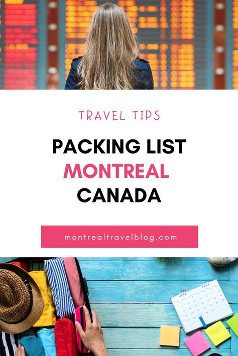 Planning a trip and wondering what to pack for Montreal, Canada? Here's your packing guide according to the Canadian seasons. #Canada #Travelpacking #Montreal Montreal Vacation, Travel Tips Packing, Montreal Travel, Summer Packing, Canada Travel Guide, Packing Guide, Backpacking Tips, Fall Travel, Planning A Trip