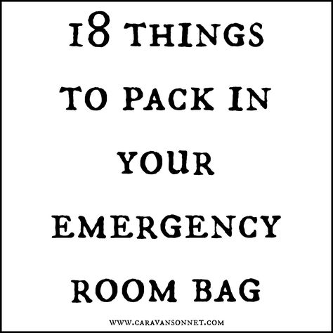 While some trips to the Emergency Room may be not traumatic, in reality- all trips to the Emergency Room are usually unexpected and un... Emergency Bags, Ostomy Life, Surgery Care Package, Emergency Go Bag, Hospital Waiting Room, Things To Pack, Hospital Bag Essentials, Hospital Bag Checklist, Hospital Stay