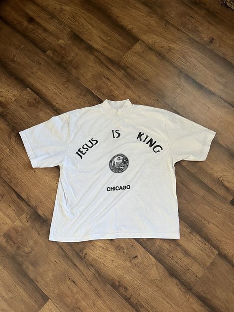 Kanye West Jesus Is King T-shirt Size Medium | Grailed Kanye West Shirt, Jesus Clothes, Jesus Is King, King Shirt, King Tshirt, Fire Fits, Men's Tops, Jesus Is, Shirt Ideas