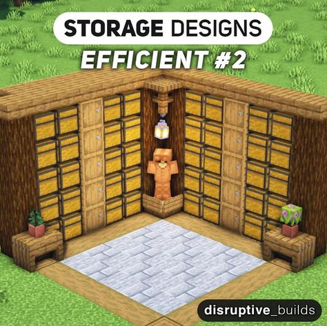 Minecraft Building Ideas Storage Room, Small Chest Room Minecraft Ideas, Minecraft Interior Design Storage, Minecraft Storage Shed Ideas, Minecraft Storage Room Design, Smelting Area Minecraft, Crafting Room Minecraft, Storage Room Minecraft Ideas, Minecraft Treasure Room