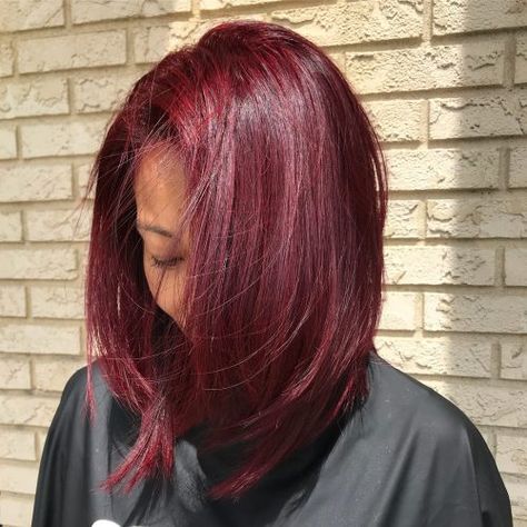 17 Greatest Red Violet Hair Color Ideas Trending in 2019 Medium Length Burgundy Hair, Berry Red Hair Color, Red On Dark Hair, Medium Length Haircut Red Hair, Plum Red Hair Color, Dark Purple Red Hair, Garnet Hair Color, Red Hair Medium Length, Deep Wine Hair Color