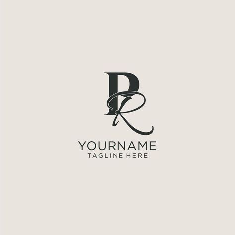 Initials PR letter monogram with elegant luxury style. Corporate identity and personal logo Pr Monogram, Pr Logo Design, Rp Logo, Pr Logo, Initial Tattoo, Monogram Ideas, Letter Monogram, Personal Logo, Luxury Style