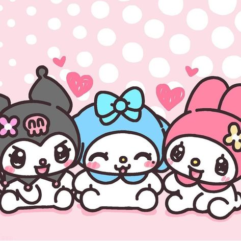 My Melody Kuromi And Cinnamoroll Trio, Sanrio Drawings, 3 Bff, Kids Wraps, Small Room Design Bedroom, Love You Friend, Cute Easy Doodles, Hello Kitty Characters, Kitty Drawing