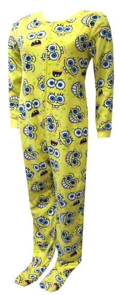 <3  sponge bob square pants onesie i want it is soooooooo..........peng<3 Spongebob Onesie, Spongebob Clothes, Spongebob Pajamas, Footy Pajamas, Bad Christmas, Spongebob Faces, Best Pjs, Yellow Guy, Footie Pajamas