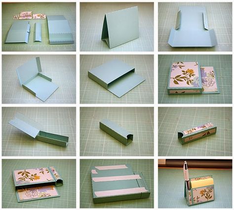 Post It Holder, Sticky Note Holder, Note Pad Holder, Post It Note Holders, Calendar Craft, Post It Note, Note Holders, Creative Valentines, Diy Valentines Crafts