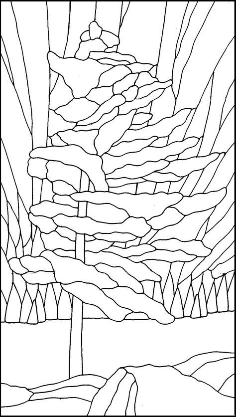 Free Stained Glass Patterns, Stained Glass Mosaic Patterns, Free Mosaic Patterns, Stained Glass Mosaic Art, Geometric Coloring Pages, White Pine Tree, Stained Glass Patterns Free, Glass Painting Designs, Mosaic Stained