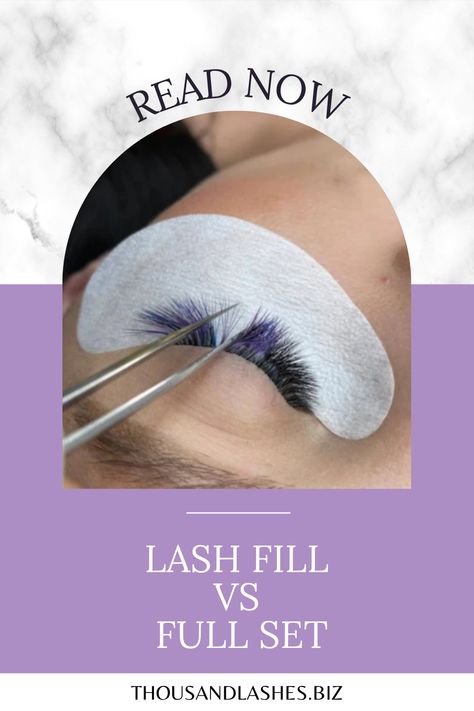 Lash FILL vs. Full Set What is a lash fill-in? How do they do eyelash fills? What is the difference between full set and lash fill? In this blog, we will be talking about lash fill, when you should do or not do a fill, and the steps to follow when doing a refill. Lash Extension Fill Vs Full Set, Lash Fill Vs Full Set, Lash Fill, Lash Ideas, Lash Room Ideas, Lash Products, Lash Room, What Is The Difference Between, Lash Extensions