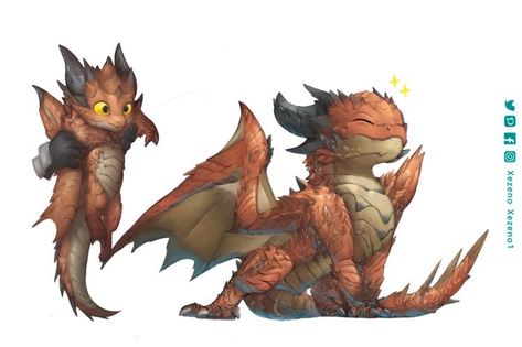 Baby Dragon Art, Monster Hunter Series, Monster Hunter Art, Dragon Artwork Fantasy, Dragon Sketch, Pet Dragon, Monster Hunter World, Creature Drawings, Dragon Pictures