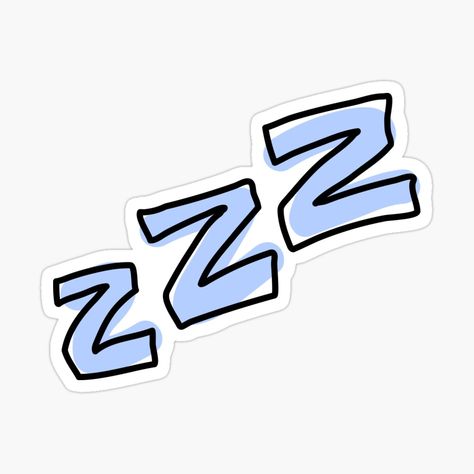 Zzz Sticker, Night Time Illustration, Zzz Icon, Zzz Sleep, Sticker Typography, Time Illustration, Y2k Stickers, Geography Map, Boys Sticker