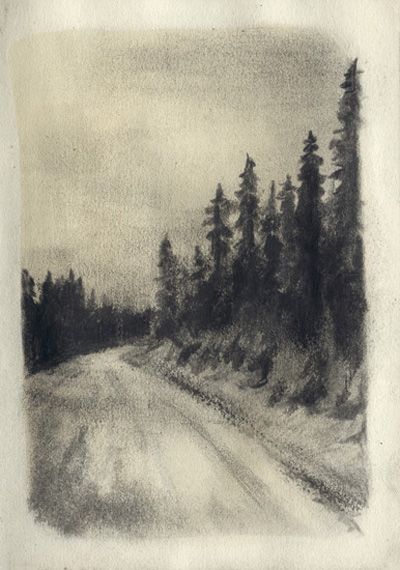 Sequential Illustration, Life Sketching, Charcole Drawings, Sketch Board, Charcoal Artwork, Landscape Pencil Drawings, Charcoal Paint, Forest Drawing, Art Charcoal