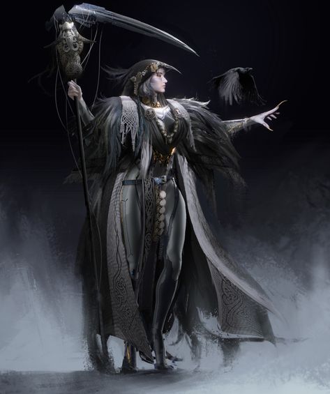 ArtStation - Cyber Norse Mythology ——Hel, Yue Hai Norse Mythology Hel, Futuristic Concept Art, Mythological Characters, Roleplay Characters, My Fantasy World, 다크 판타지, Magical Art, Mythology Art, Norse Mythology