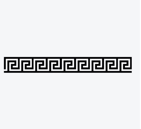 Greek Pattern Tattoo, Versace Tattoo Design, Warrior Symbol Tattoo, Versace Tattoo, Roman Tattoo, Mangas Tattoo, Eyewear Store Design, Aztec Tattoo Designs, Band Tattoo Designs