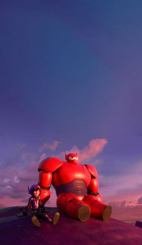 Hiro and Baymax - Big Hero 6 Wallpaper Big Hero 6 Wallpaper, Big Hero 6 Film, Hiro Big Hero 6, Decoration Wallpaper, Disney Characters Wallpaper, Wallpaper Disney, Ios 15, Wallpaper Iphone Disney, Wallpaper Animes