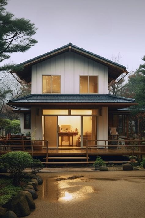 Traditional Japanese homes where timeless design blends perfectly with modernity and steps into a world of serenity. Every aspect reflects a harmoniou... Check more https://cfeer.com/23-japanese-homes-design-blends-perfectly-with-modernity-and-steps-into-a-world-of-serenity/ Japanese Homes, Traditional Japanese Home, Japanese Home Design, Space Story, Traditional Japanese House, Two Story Homes, Japanese House, Modern Traditional, Traditional Japanese