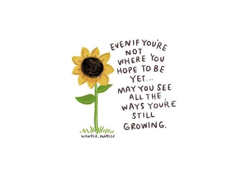 Qoutes About Plants, Growth Quotes Plants, Sunflower Aesthetic With Quote, Happy Quotes Smile, Finding Hope, Status Quotes, Cute Inspirational Quotes, Gives Me Hope, Feel Good Quotes