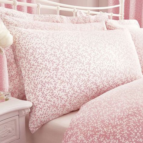 Pink Bed Linen, Pink Bed, Silk Pillowcases, French Style Furniture, Shared Room, Linen Collection, Reversible Duvet Covers, Pink Bedding, Art Deco Furniture