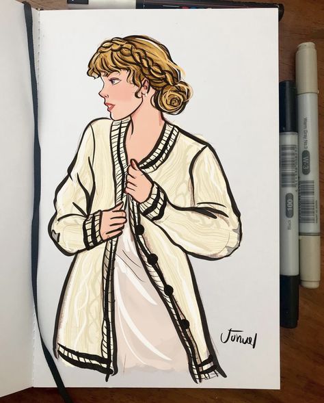 Cardigan Drawing, Taylor Drawing, Taylor Swift Cardigan, Taylor Swift Drawing, Animated Characters, Candle Wax, Drawing Ideas, Easy Drawings, Art Inspo