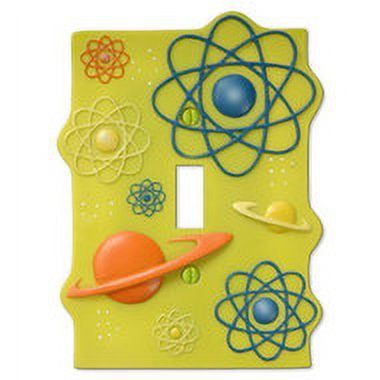 Disney/Pixar Toy Story Space Wall PlateThis hand painted Toy Story switch plate will accent and complete any Toy Story-themed bedroom. Product Details: Made out Resin Material; Measurements: 4" x 5.5" ; Hand-painted, 3D construction ; Disney Princess-themed ; Two color-coordinated screws included ; Color: Green. Toy Story Room, Atomic Decor, 3d Construction, Themed Bedroom, Pixar Toys, Switch Plate, Disney Toys, Resin Material, Bedroom Themes