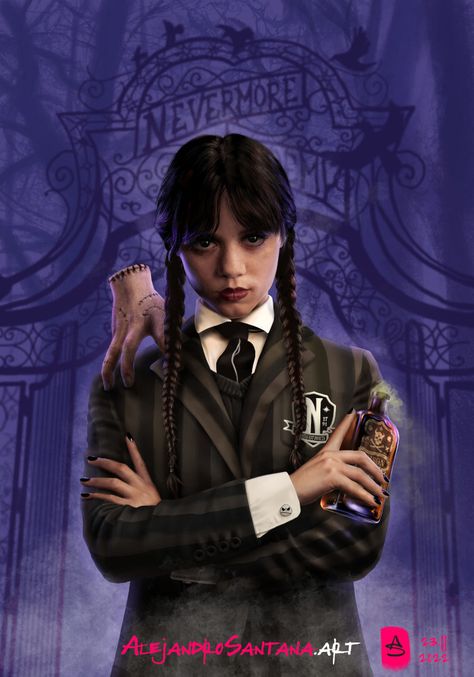 Wednesday Addams Character, Wednesday Addams Tattoo, Wednesday Addams Cosplay, Music Rules, Original Teen Titans, Wednesday Movie, Family Coloring Pages, Addams Family Wednesday, Good Wednesday