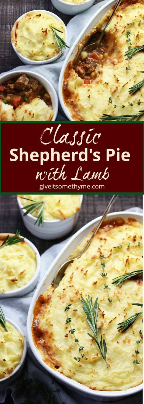 Sheppards Pie Recipe, Veal Dishes, Lamb Shepherds Pie, Shepards Pie Recipe, Shepard S Pie, Wine Gravy, Irish Foods, Red Wine Gravy, Cottage Pie Recipe