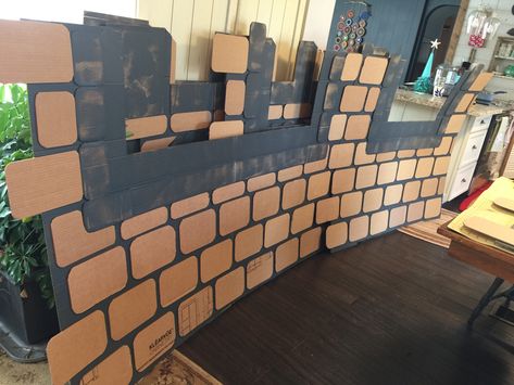 Cardboard Brick Wall, Fake Brick, Maker Fun Factory, Cardboard Castle, Medieval Party, Brick Background, Brick Wall Background, Harry Potter Halloween, Ancient Sculpture