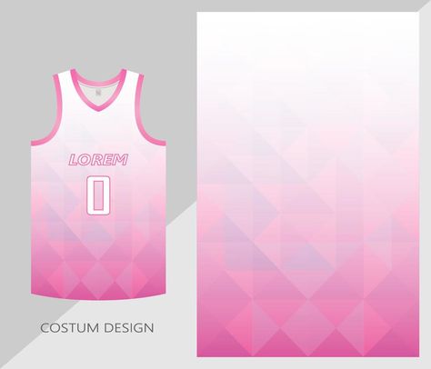 Basketball Jersey Pattern Design, Pink Basketball Jersey, Jersey Pattern Design, Pattern Design Template, Pink Abstract Background, Pink Basketball, Basketball T Shirt Designs, Best Jersey, Jersey Pattern