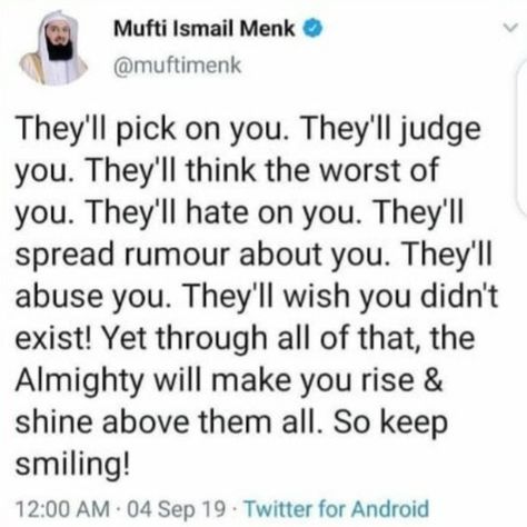 Mufti Menk Quotes Patience, Muftimenk Quotes, Trust Allah Quotes, Mufti Menk Quotes, Quotes Trust, Trust Allah, Alhumdulillah Quotes, Mufti Menk, Religion Quotes