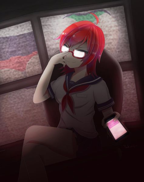 Info-Chan by Yukipengin Info Chan, Mai Waifu, Yandere Simulator Characters, Yandere Characters, Manga Artist, Yandere Simulator, Godmother, Anime Fanart, Anime Guys