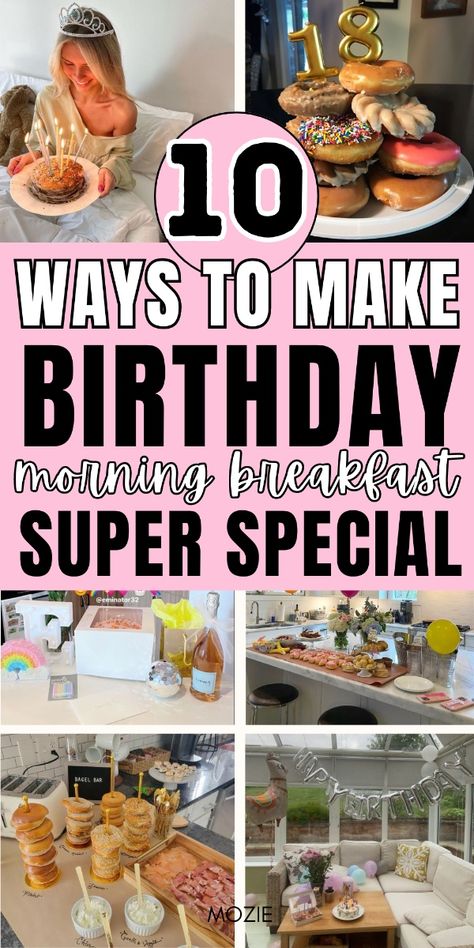 Make birthday morning breakfast super special with these birthday morning breakfast ideas. birthday morning breakfast, birthday morning breakfast ideas, birthday morning breakfast aesthetic, birthday morning donuts, birthday morning food, birthday morning breakfast food, birthday morning surprise, birthday morning decorations, birthday morning aesthetic, birthday morning set up, simple birthday morning surprise, happy birthday ideas, birthday brunch, birthday breakfast in bed, birthday breakfast party, birthday breakfast table. Breakfast Birthday Decorations, Surprise Birthday Breakfast Ideas, Breakfast Ideas For Birthday, 18th Birthday Brunch Ideas, Breakfast Ideas Birthday, Kids Brunch Birthday Party, Birthday Breakfast Table, Birthday Morning Breakfast, Breakfast Birthday Ideas