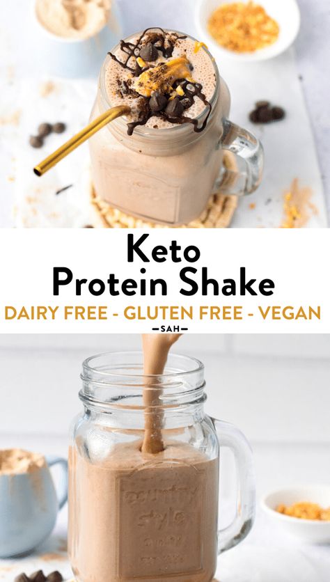 20 Grams Protein, Keto Protein Shake, Keto Protein Shakes, Chocolate Protein Shake, Fitness Snacks, Low Carb Protein Shakes, Keto Protein Powder, Protein Shake Recipe, Dairy Free Protein