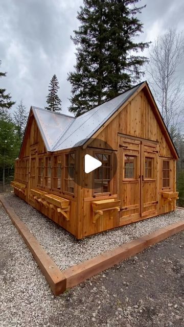 Frontier Rustic Designs on Instagram: "This beautiful 12x20 greenhouse was just completed in Columbia Falls, MT. #greenhouse #gardening #growyourfood #woodworking #cedar" Greenhouse Vegetable Garden, Rustic Greenhouses, Greenhouse Vegetables, Urban Homestead, Home Greenhouse, Urban Homesteading, Greenhouse Gardening, 10k Views, Landscape Garden