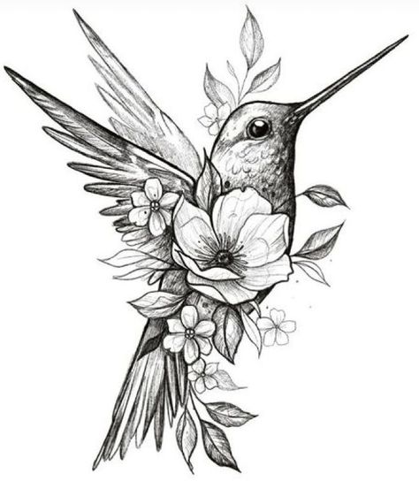 Hummingbird Flower Tattoos, Vogel Tattoo, Bicep Tattoo, Wolf Tattoo Design, Forearm Tattoo Women, Hummingbird Tattoo, Elegant Tattoos, Feminine Tattoos, Mom Tattoos