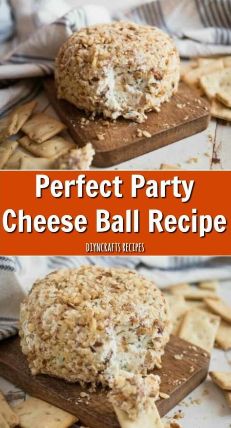 Perfect Party Cheese Ball Recipe - Whether you’re planning a party for the holidays or you just want something scrumptious to snack on, you really can’t go wrong with a homemade cheese ball and I have the perfect cheese ball recipe for you. Party Cheese Ball Recipes, Simple Cheese Ball Recipes, Homemade Cheese Balls, Simple Cheese Ball Recipe, Traditional Cheese Ball, Cream Cheese Ball Recipes Easy, Recipe For Cheese Ball, Best Cheeseball Recipe Ever, Homemade Cheese Ball Recipes