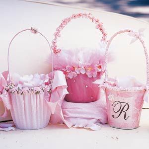 Tin Buckets, Flower Girl Accessories, Wedding Flower Girl Basket, Tulle Bow, Raffle Ticket, Flower Girl Baskets, Girl Accessories, Egg Crafts, Pink Easter