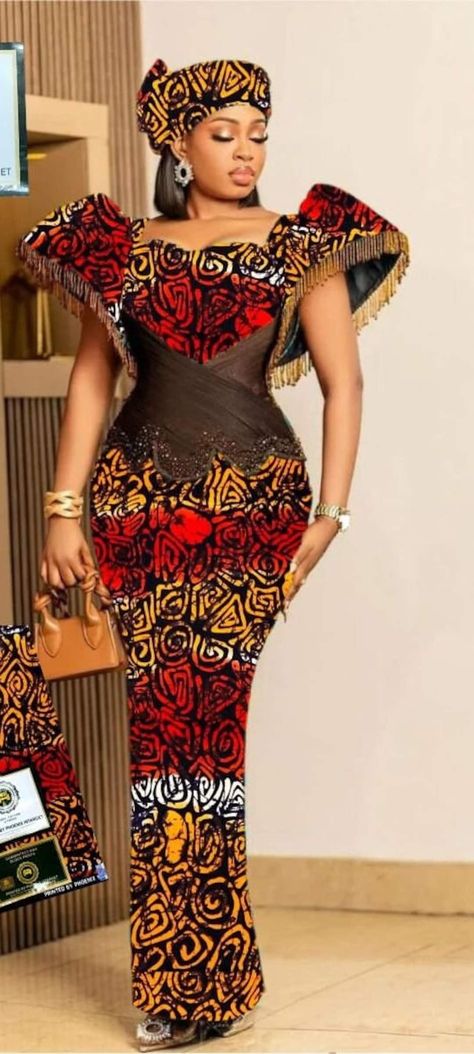 Ankara flared dress